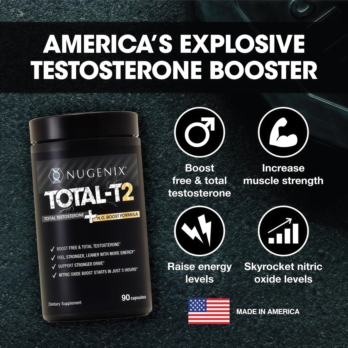Now Boost T-Levels & Nitric Oxide Nugenix® Total-T2